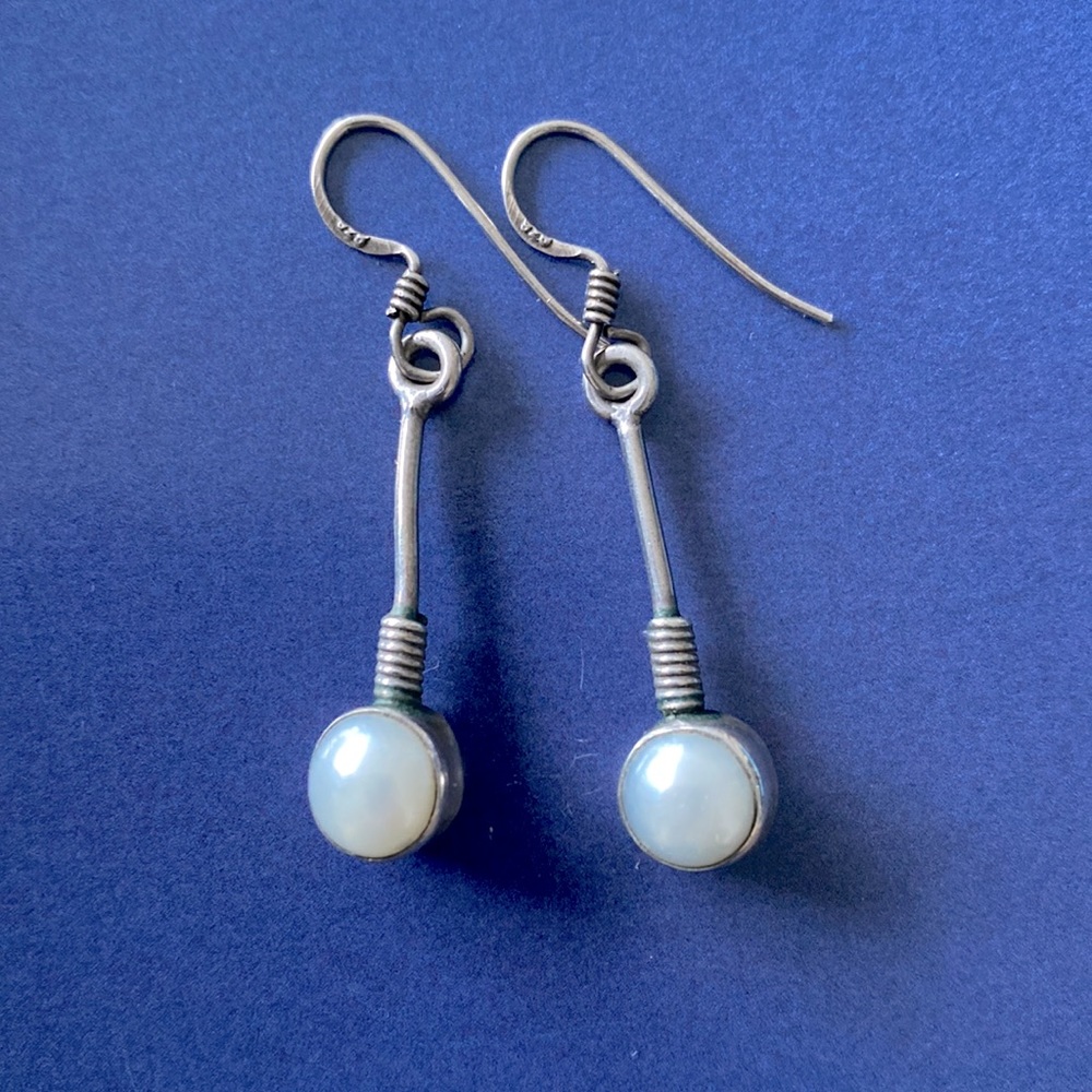 Faux Pearl Earrings